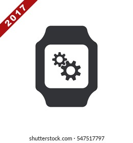 smart watch Icon vector  flat design style
