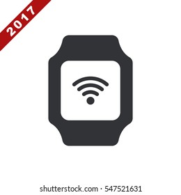 smart watch Icon vector  flat design style