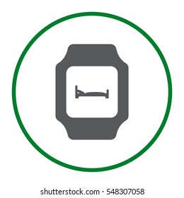 smart watch Icon vector  flat design style