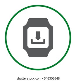 smart watch Icon vector  flat design style