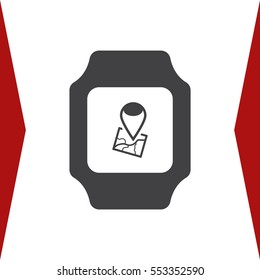 smart watch Icon vector  flat design style