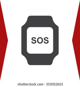 smart watch Icon vector  flat design style