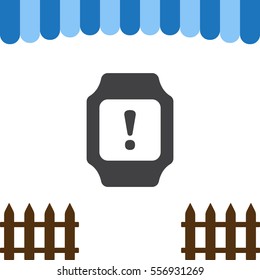 smart watch Icon vector  flat design style