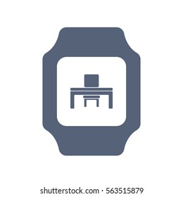 smart watch Icon vector  flat design style