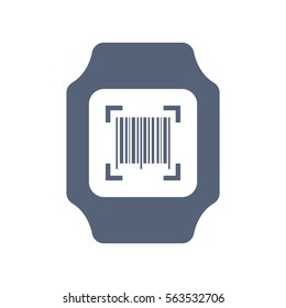 smart watch Icon vector  flat design style