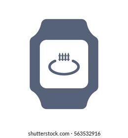 smart watch Icon vector  flat design style