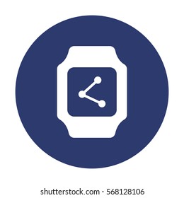 smart watch Icon vector  flat design style