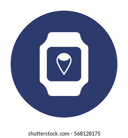smart watch Icon vector  flat design style