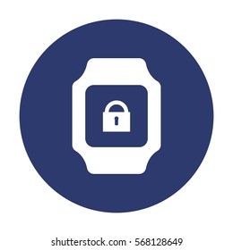smart watch Icon vector  flat design style