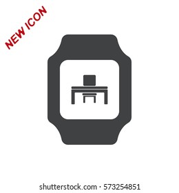 smart watch Icon vector  flat design style