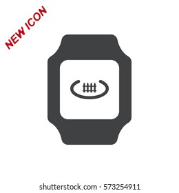 smart watch Icon vector  flat design style