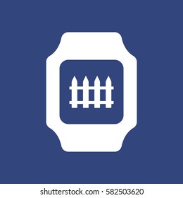 smart watch Icon vector  flat design style