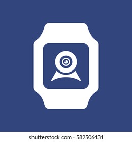 smart watch Icon vector  flat design style