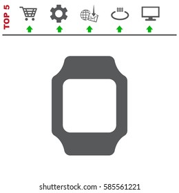smart watch Icon vector  flat design style