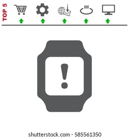 smart watch Icon vector  flat design style