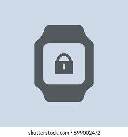 smart watch Icon vector  flat design style