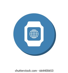 smart watch Icon vector  flat design style