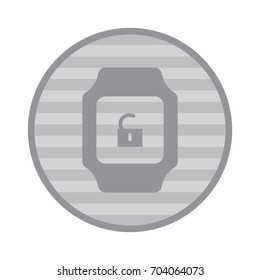 smart watch Icon vector  flat design style