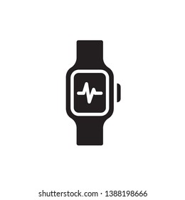 smart watch icon vector glyph style