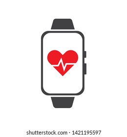 Smart watch icon. Vector illustration.