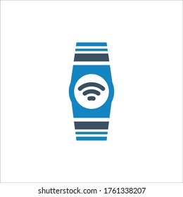 Smart watch icon (vector illustration)