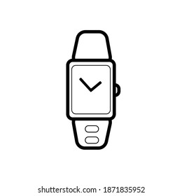 smart watch icon vector. Line vector. Isolate on white background. Vector