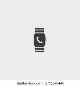 smart watch icon. smart watch vector on gray background