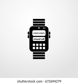 smart watch icon. vector sign symbol on white background