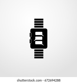 smart watch icon. vector sign symbol on white background