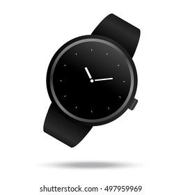 Smart watch icon white background. Vector symbol illustration.