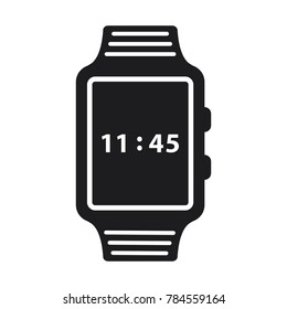 smart watch icon, wristwatch icon, flat design best vector watch illustration 