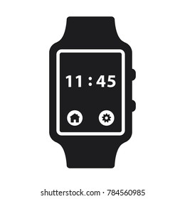 smart watch icon, wristwatch icon, flat design best vector watch illustration 