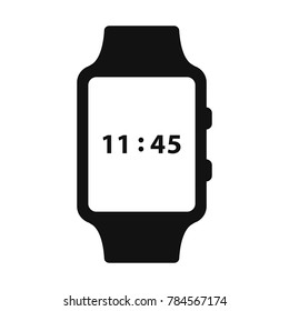 smart watch icon, wristwatch icon, flat design best vector watch illustration 