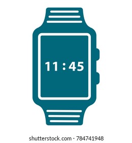 smart watch icon, wristwatch icon, flat design best vector watch illustration 
