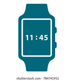 smart watch icon, wristwatch icon, flat design best vector watch illustration 