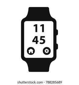 smart watch icon, wristwatch icon, flat design best watch illustration 