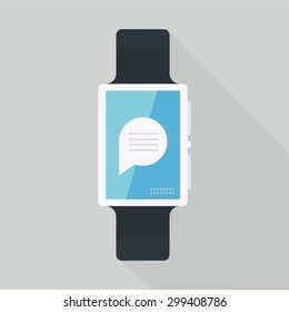 Smart watch with icons