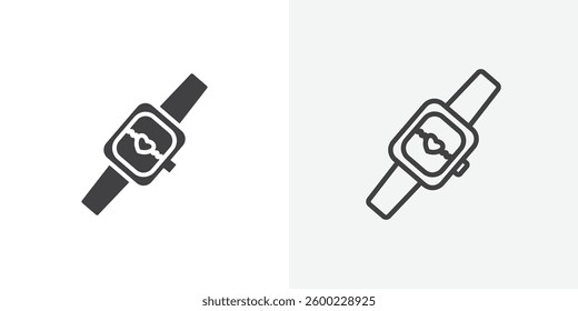 Smart watch icons design. vector icons for ui designs