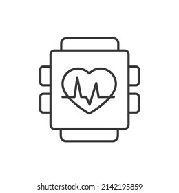 Símbolo de iconos de reloj inteligente elementos vectores para web infográfica