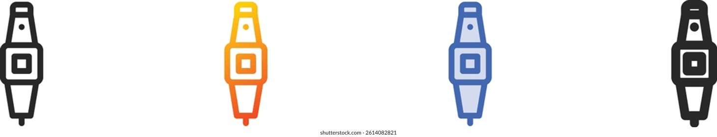 smart watch icon.Thin Linear, Gradient, Blue Stroke and bold Style Design Isolated On White Background
