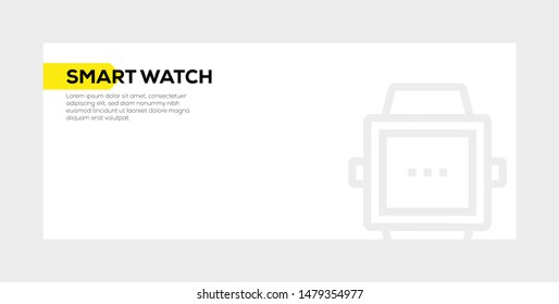 SMART WATCH AND ILLUSTRATION ICON CONCEPT