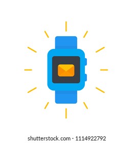 Smart watch with incoming message