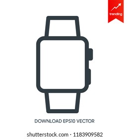 Smart watch isolate white background. Vector.