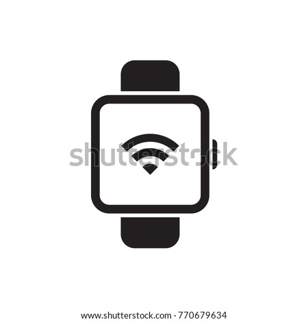 
Smart watch isolate white background. Vector.