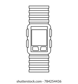 smart watch isolated icon