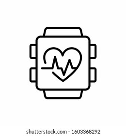 smart watch isolated minimal icon. multifunctional watch graph line vector icon for websites and mobile minimalistic flat design