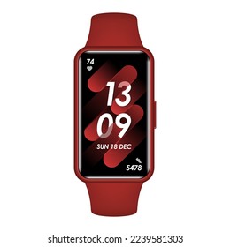 Smart watch isolated on white. Fitness bracelet. Smart Band
