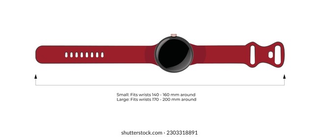 smart watch isolated on white screen