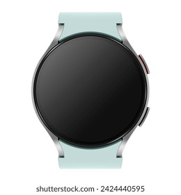 Smart watch isolated on white. Realistic vector illustration.