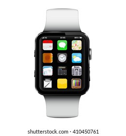 Smart watch isolated on white background